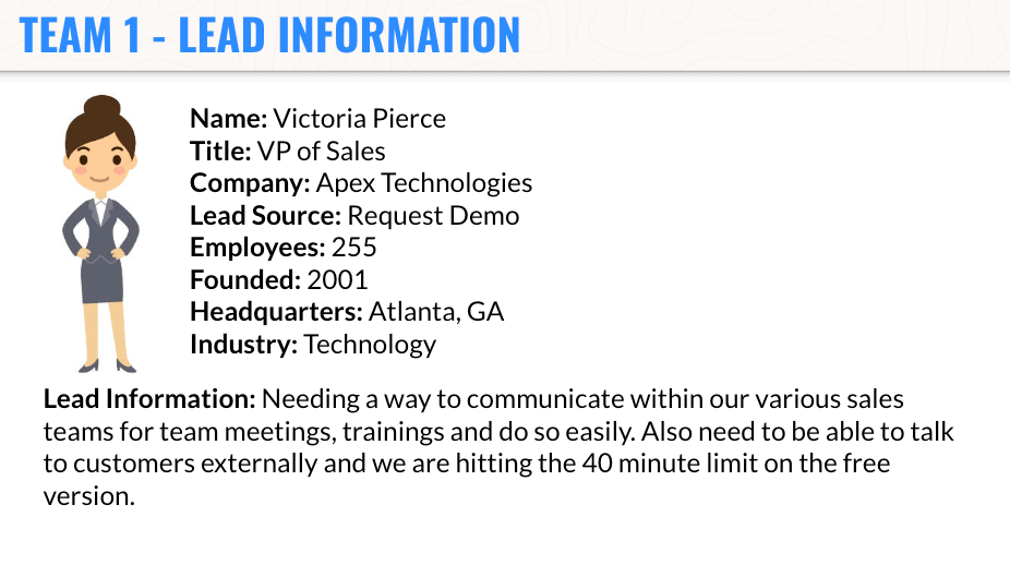 Buyer deep dive activity