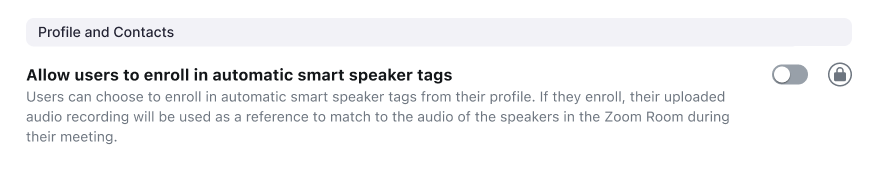 Allow users to enroll in automatic smart name tags setting