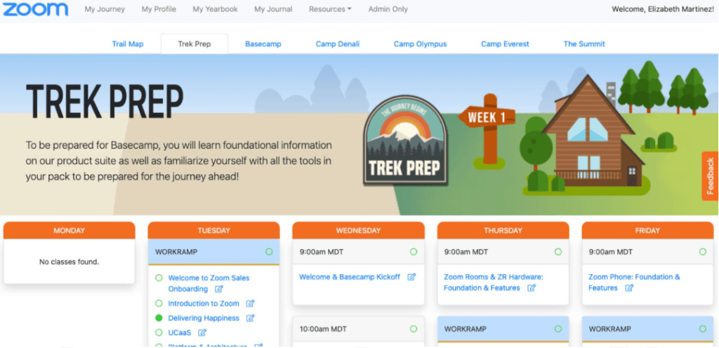 Custom onboarding website