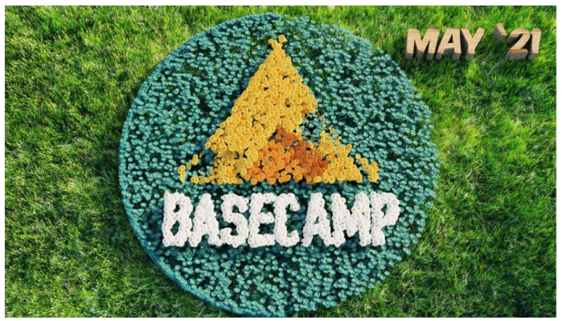 Basecamp themed Zoom background - May 2021