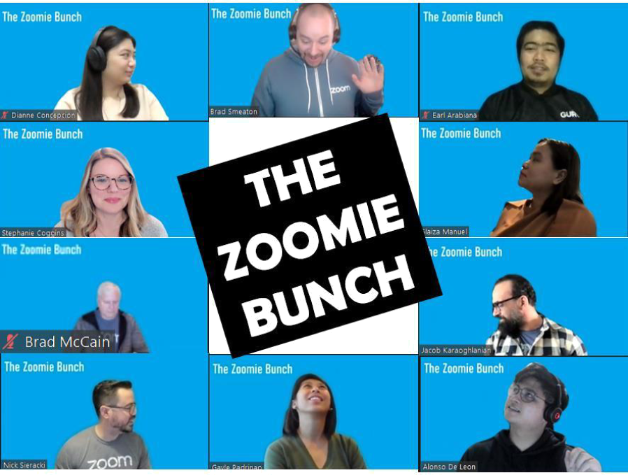 Jeopardy-style game with The Zoomie Bunch team